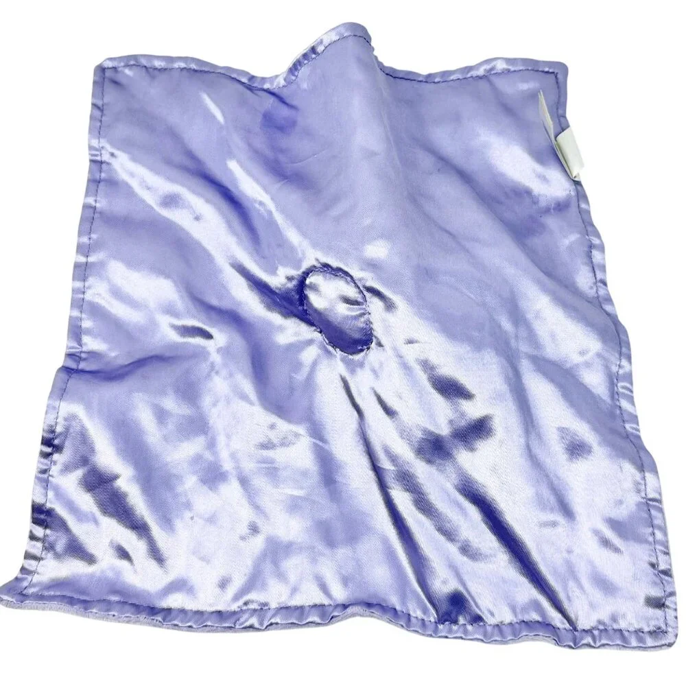 Childrens Place Bundles Baby Place‎ Lovey Unicorn Purple Minky Dot Satin  11.5